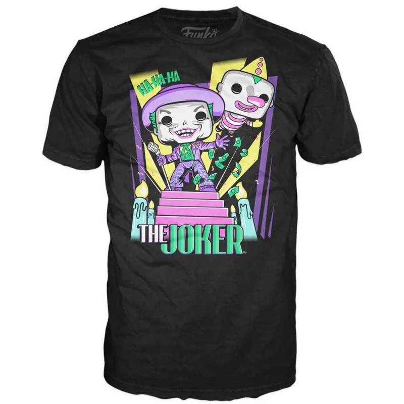 Set Funko POP! & Tee DC Comics Batman The Joker de Funko en Camisetas | La Cueva Roja