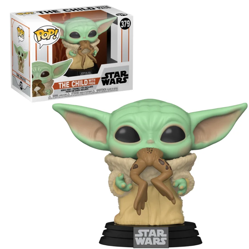 Funko POP! Star Wars The Mandalorian Baby Yoda con Rana (379) de Funko en Funko Pop | La Cueva Roja