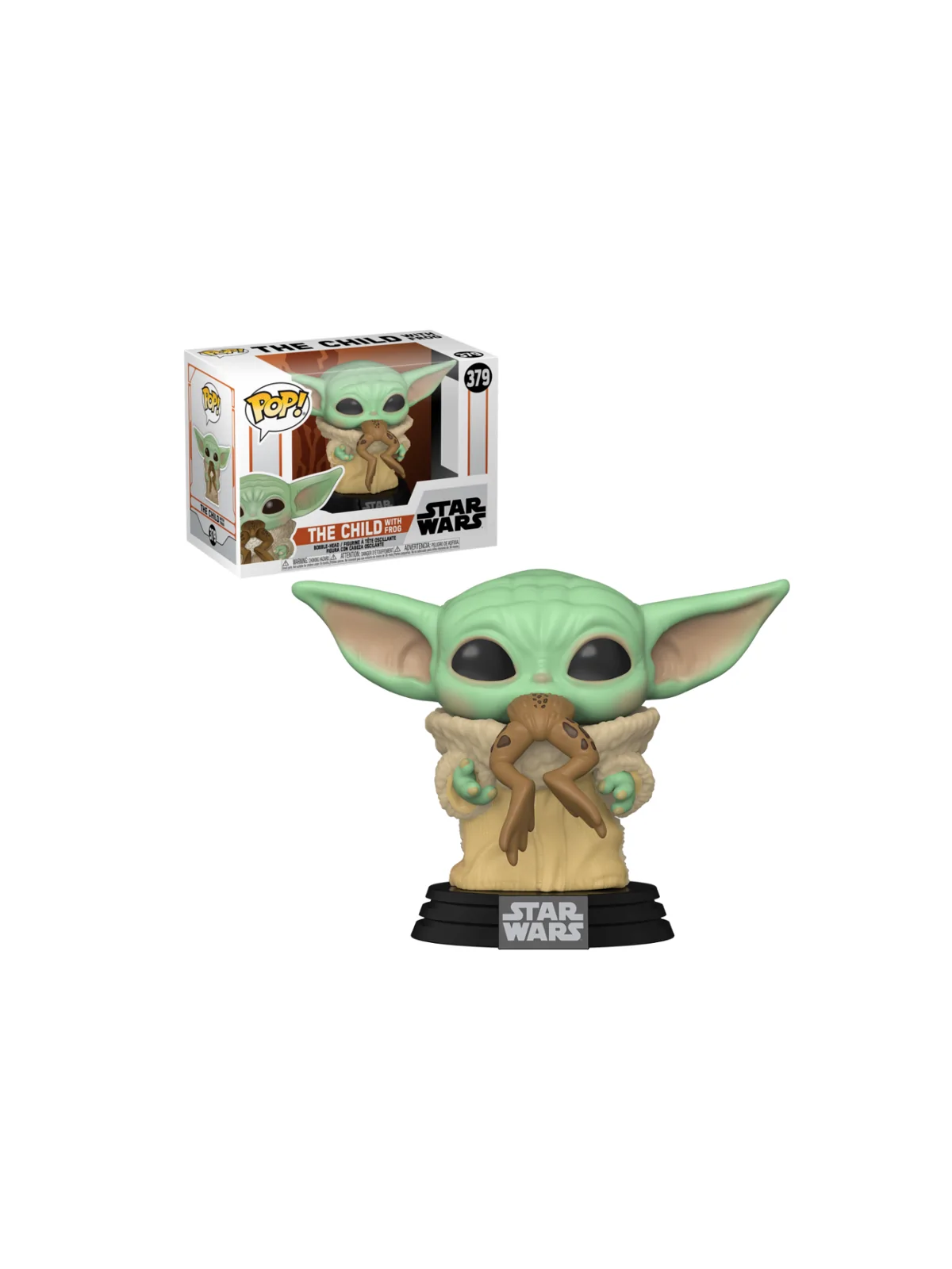 Funko POP! Star Wars The Mandalorian Baby Yoda con Rana (379) de Funko en Funko Pop | La Cueva Roja