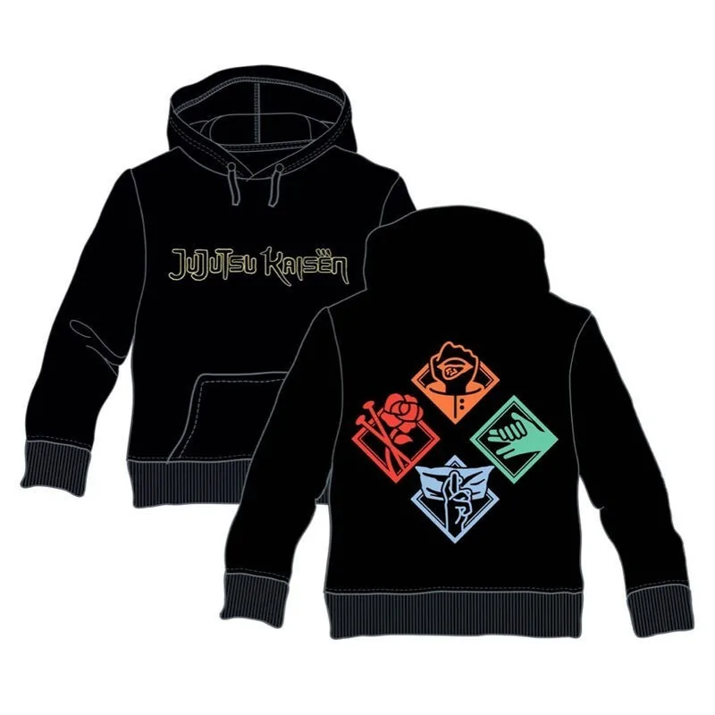 Sudadera Capucha Tecnicas Jujutsu Kaisen Adulto de Crunchyroll en Ropa | La Cueva Roja