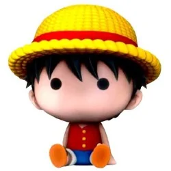 Figura Hucha Chibi Luffy One Piece 16cm de Plastoy en Carteras - Monederos | La Cueva Roja
