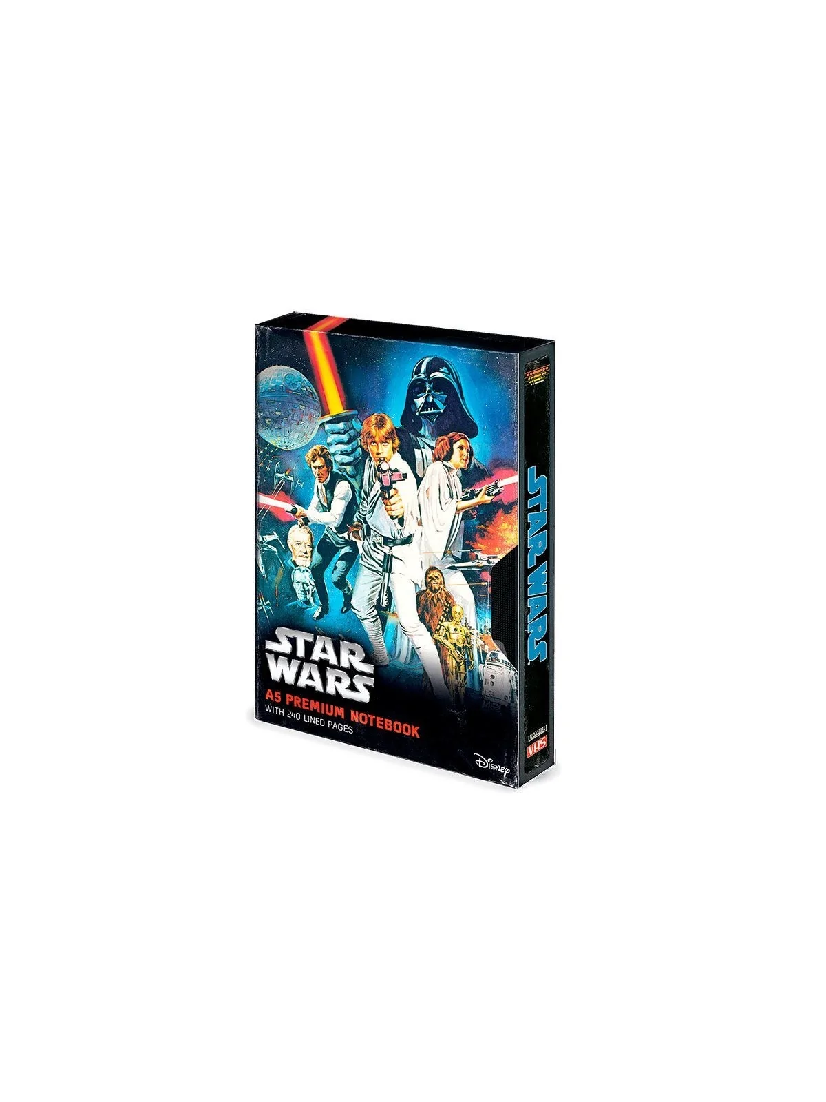 Cuaderno A5 premium VHS Star Wars de Pyramid en Papelería | La Cueva Roja