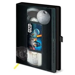 Cuaderno A5 premium VHS Star Wars de Pyramid en Papelería | La Cueva Roja