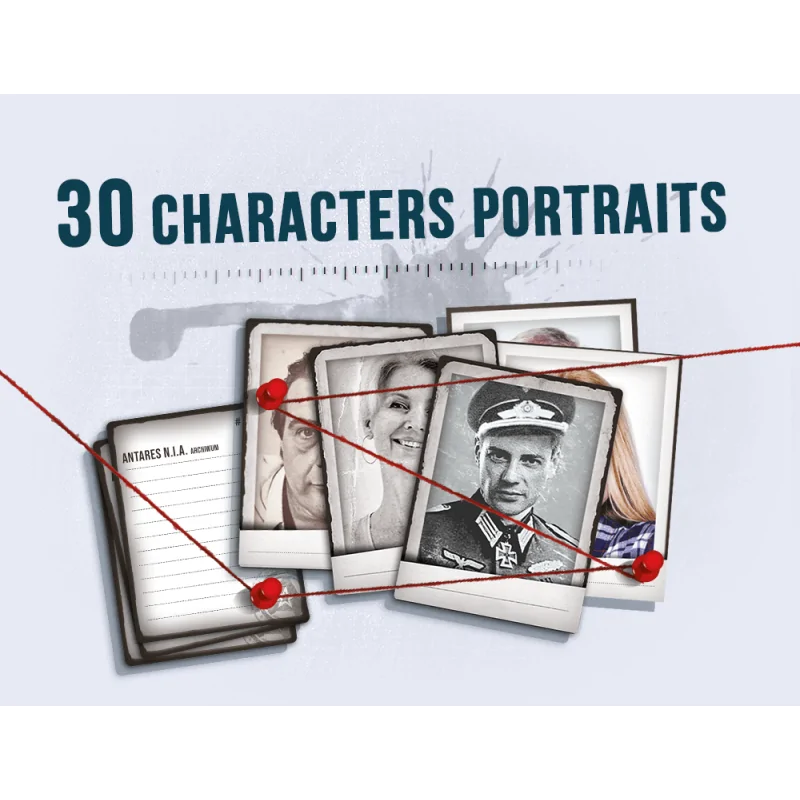 Detective: 30 Character Portraits - Mini Expansion de  en Juegos de Tablero | La Cueva Roja