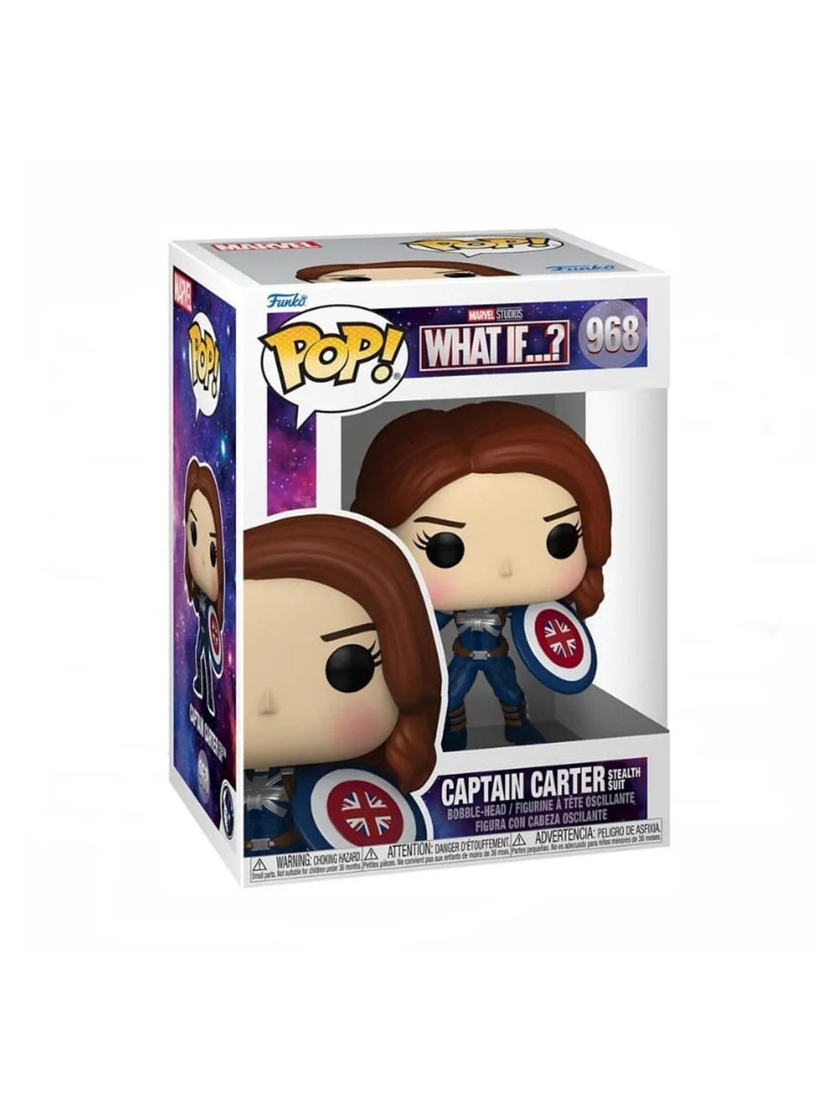Funko POP! Marvel What If: Capitana Carter Stealth Suit (968) de Funko en Funko Pop | La Cueva Roja