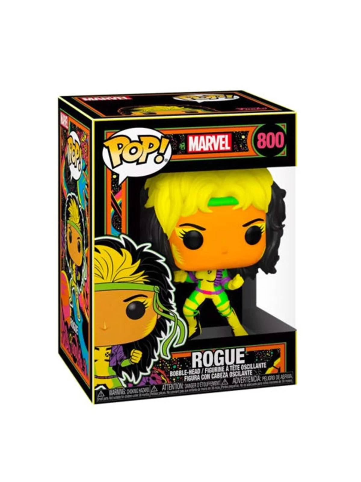 Funko POP! Marvel Black Light Rogue Multicolor Exclusivo (800) de Funko en Funko Pop | La Cueva Roja