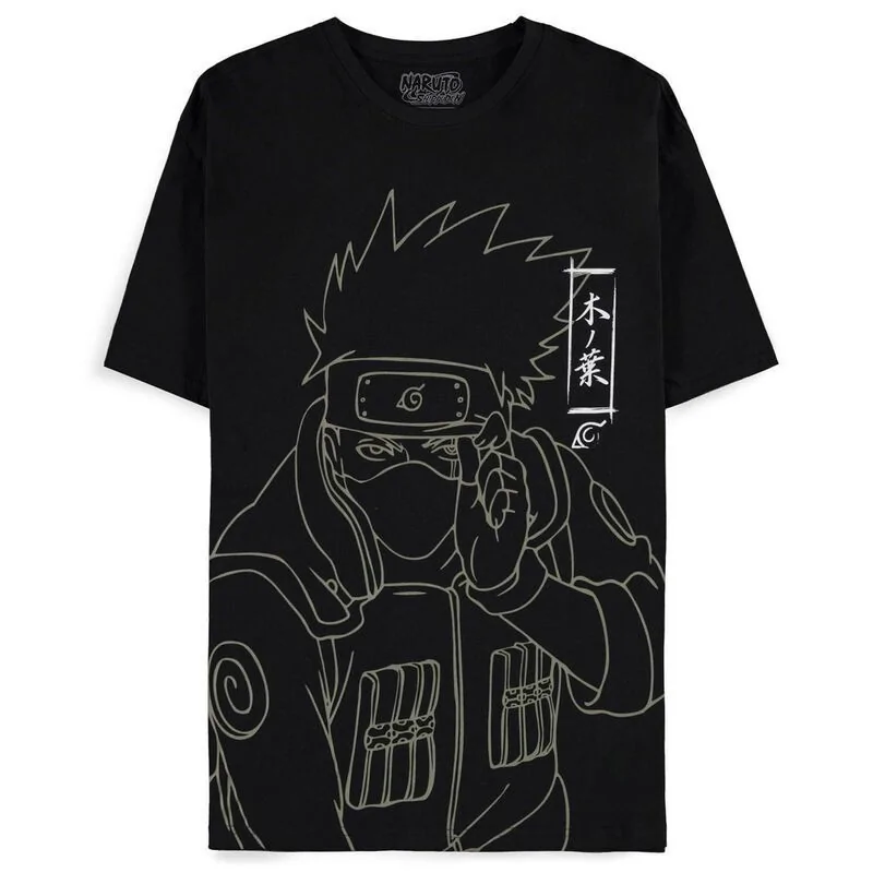 Camiseta Kakashi Line Art Naruto Shippuden de Difuzed en Funko Pop | La Cueva Roja