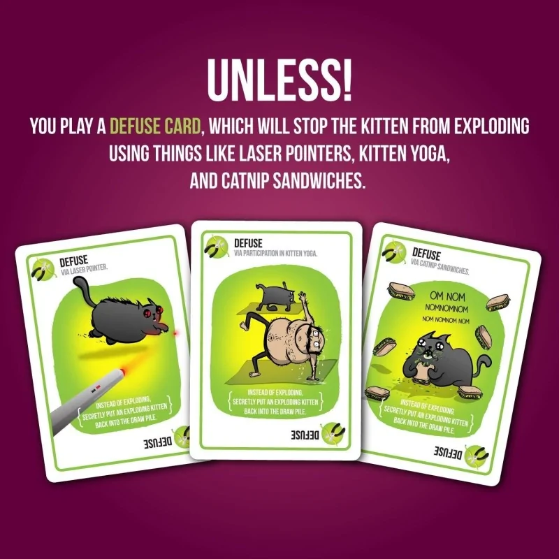 Exploding Kittens Party Pack de Exploding Kittens en Juegos de Cartas | La Cueva Roja