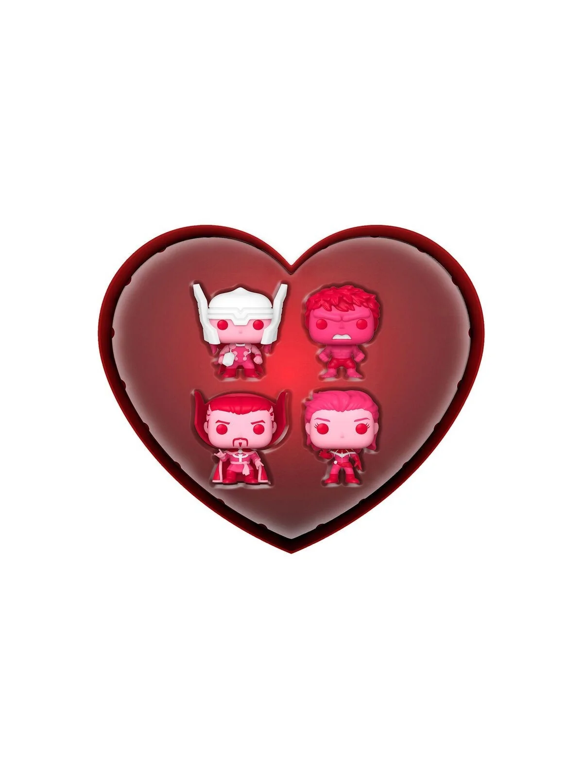 Caja 4 Pocket POP Marvel Classic San Valentin de Funko en Funko Pop | La Cueva Roja