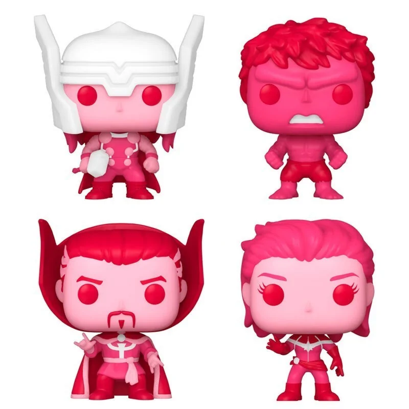 Caja 4 Pocket POP Marvel Classic San Valentin de Funko en Funko Pop | La Cueva Roja
