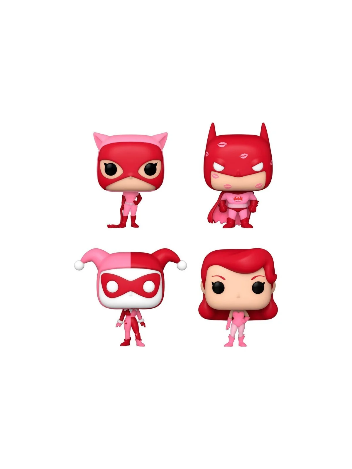 Caja 4 Pocket POP DC Comics San Valentin de Funko en Funko Pop | La Cueva Roja
