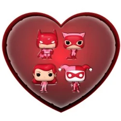 Caja 4 Pocket POP DC Comics San Valentin de Funko en Funko Pop | La Cueva Roja