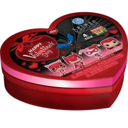 Caja 4 Pocket POP DC Comics San Valentin de Funko en Funko Pop | La Cueva Roja