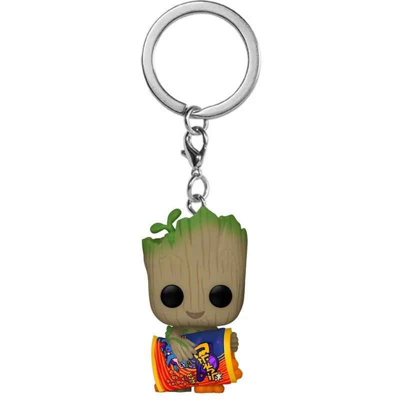 Llavero Funko Pocket POP! Marvel I am Groot: Groot with Cheese Puffs de Funko en Funko Pop | La Cueva Roja