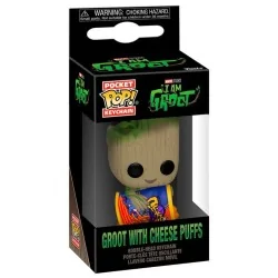 Llavero Funko Pocket POP! Marvel I am Groot: Groot with Cheese Puffs de Funko en Funko Pop | La Cueva Roja