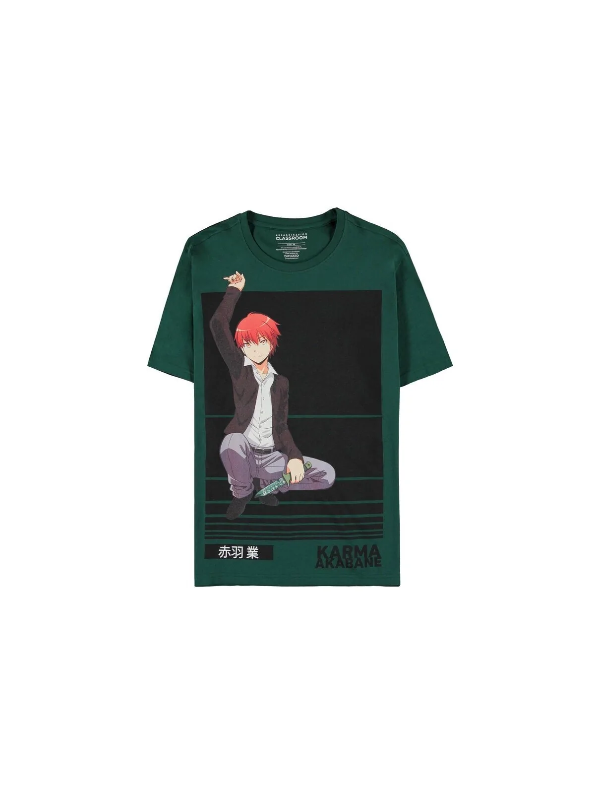 Camiseta Karma Akabane Assassination Classroom de Difuzed en Camisetas | La Cueva Roja