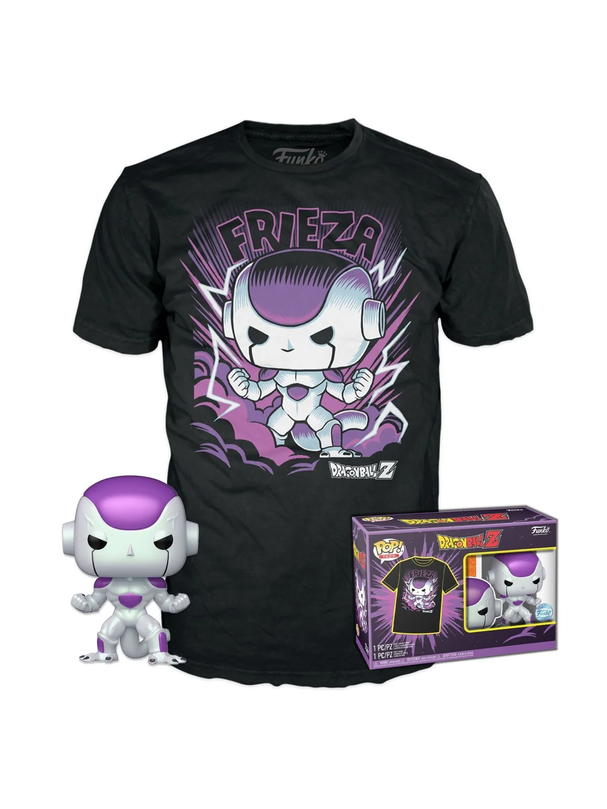 Set Funko POP & Tee Dragon Ball Frieza Exclusive de Funko en Funko Pop | La Cueva Roja