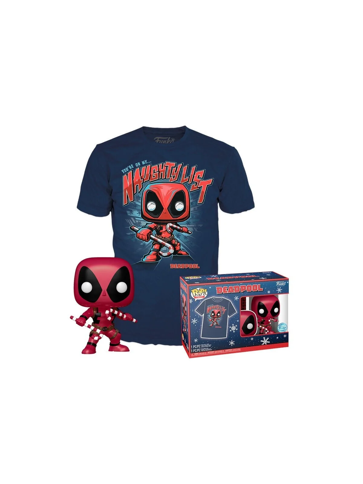 Set Funko POP & Tee Marvel Deadpool de Funko en Funko Pop | La Cueva Roja