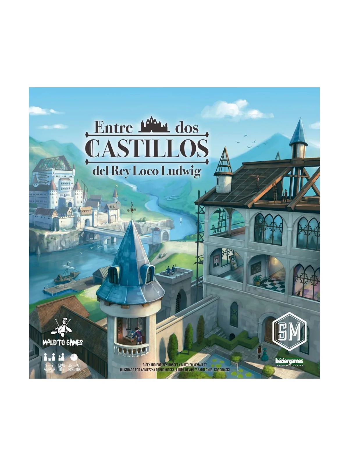 Entre Dos Castillos Del Rey Loco Ludwig de Maldito Games en Juegos de Tablero | La Cueva Roja