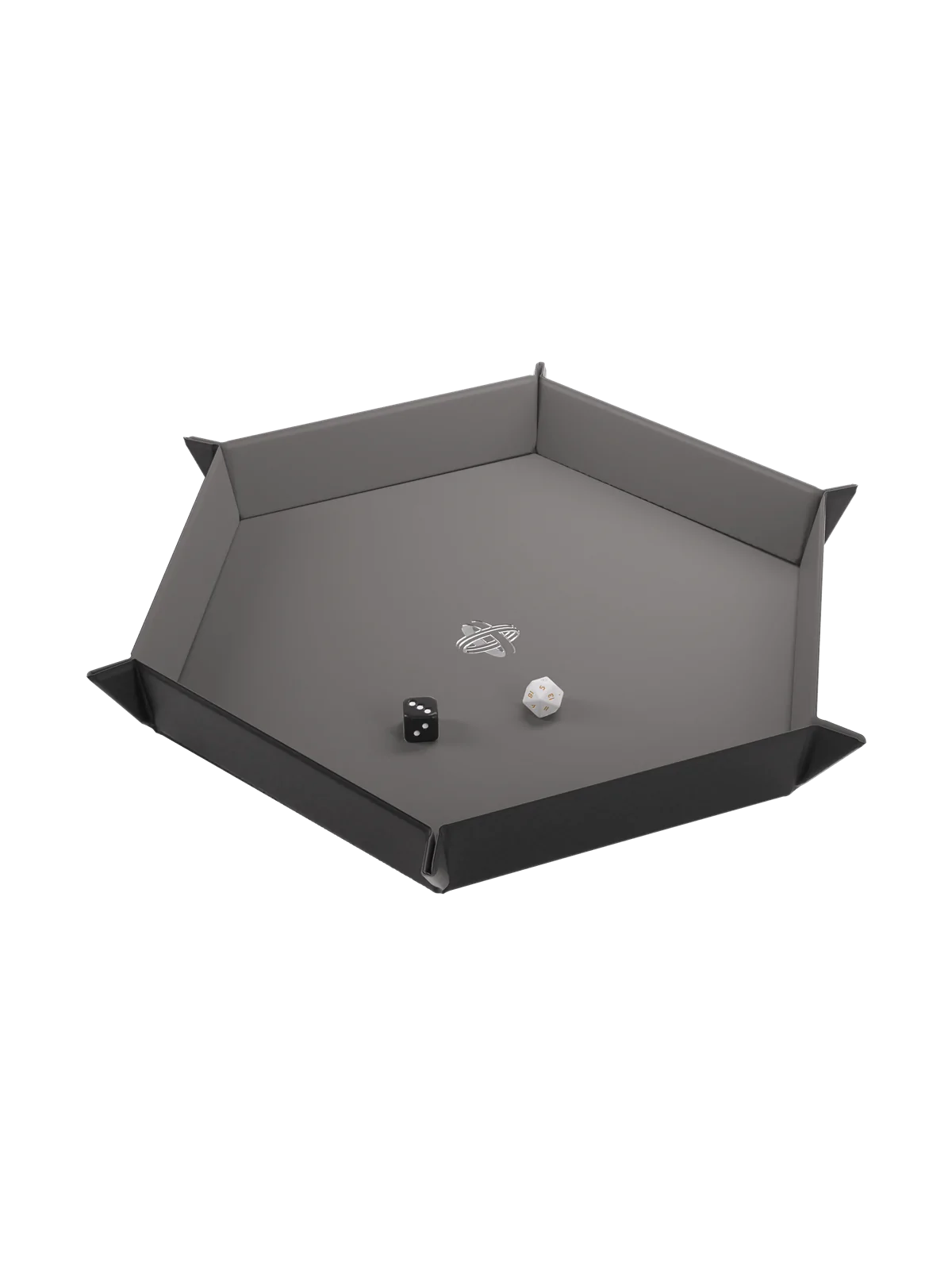 Magnetic Dice Tray Hexagonal Black/Gray de Gamegenic en Otros | La Cueva Roja