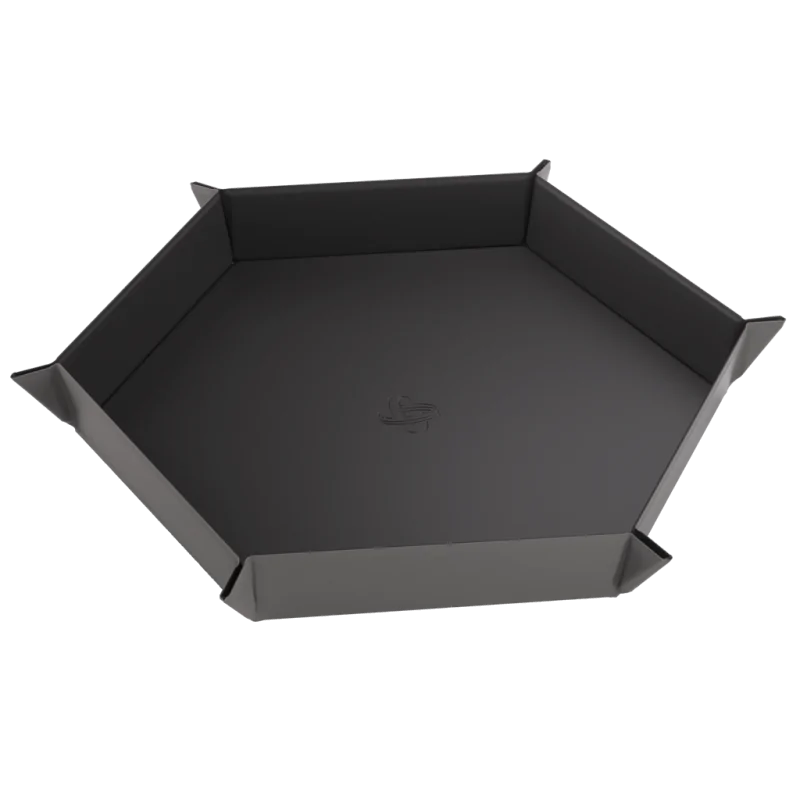 Magnetic Dice Tray Hexagonal Black/Gray de Gamegenic en Otros | La Cueva Roja