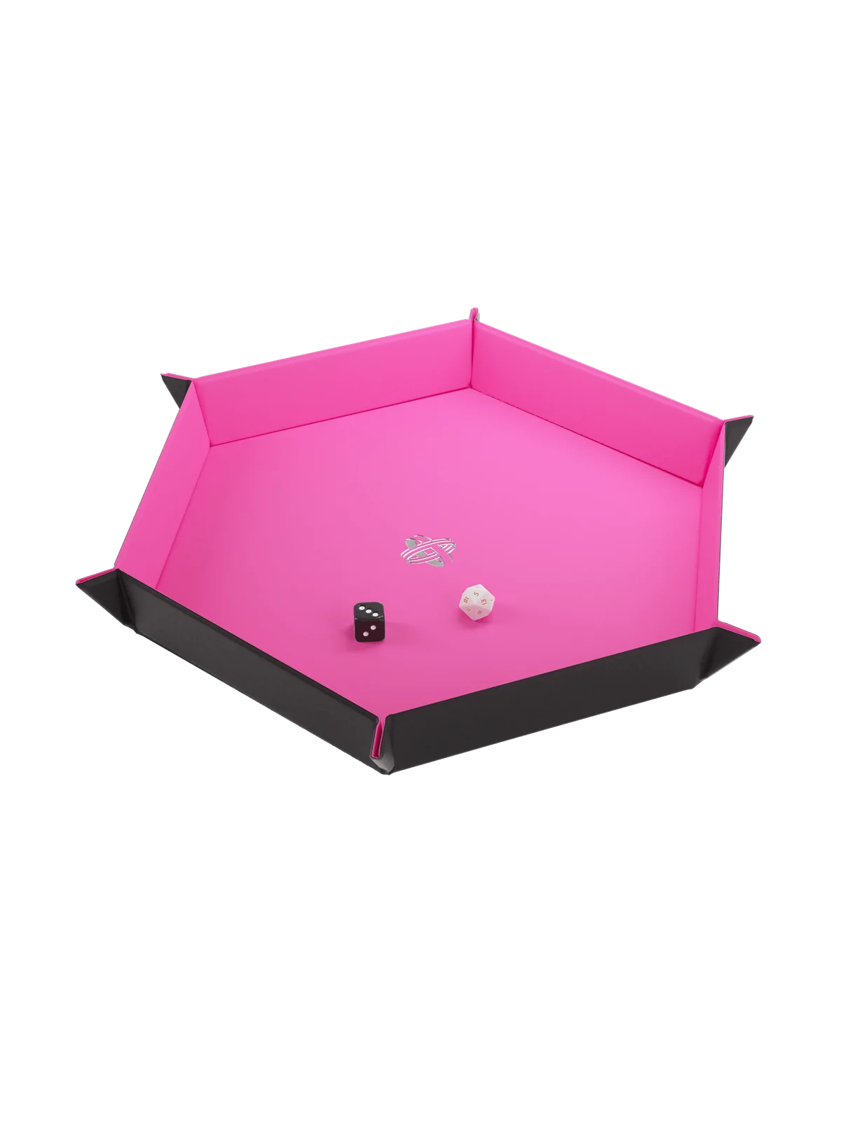 Magnetic Dice Tray Hexagonal Black/Pink de Gamegenic en Otros | La Cueva Roja