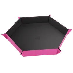 Magnetic Dice Tray Hexagonal Black/Pink de Gamegenic en Otros | La Cueva Roja