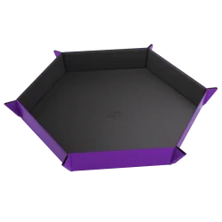 Magnetic Dice Tray Hexagonal Black/Purple de Gamegenic en Otros | La Cueva Roja