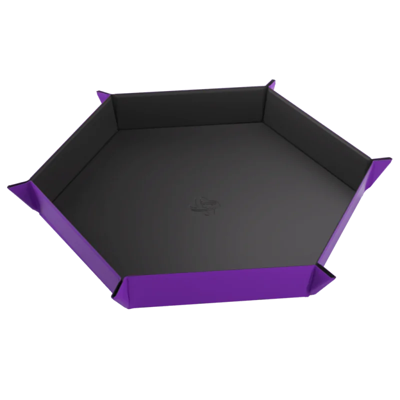 Magnetic Dice Tray Hexagonal Black/Purple de Gamegenic en Otros | La Cueva Roja