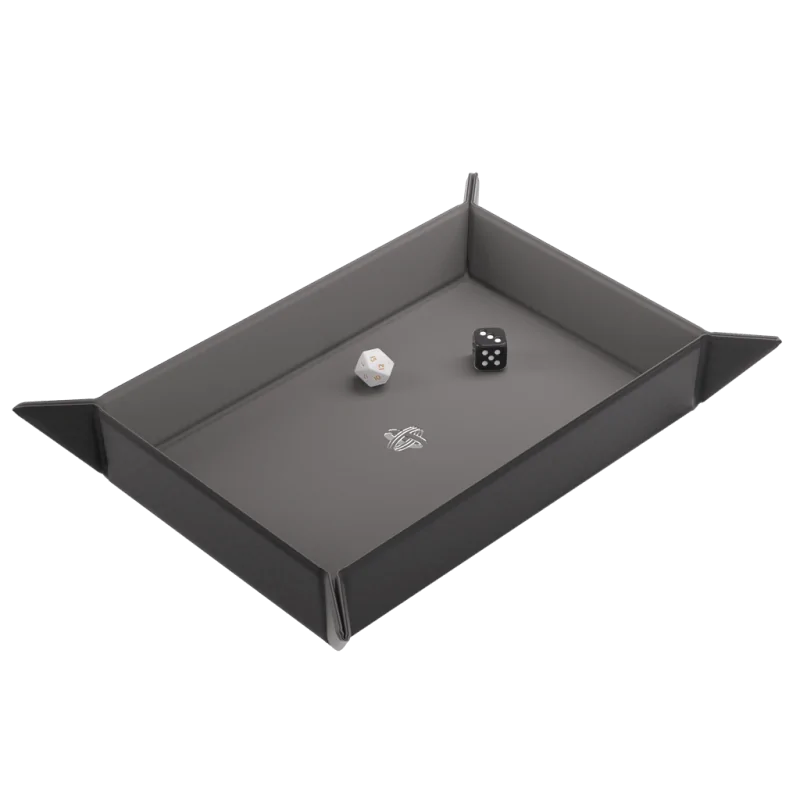 Magnetic Dice Tray Rectangular Black/Gray de Gamegenic en Otros | La Cueva Roja