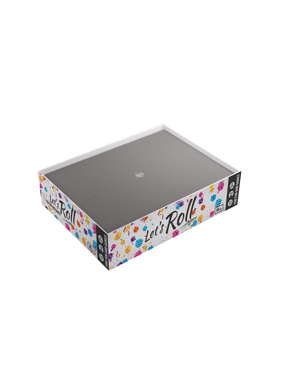 Magnetic Dice Tray Rectangular Black/Gray de Gamegenic en Otros | La Cueva Roja