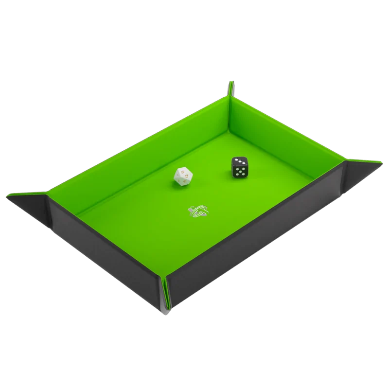 Magnetic Dice Tray Rectangular Black/Green de Gamegenic en Otros | La Cueva Roja