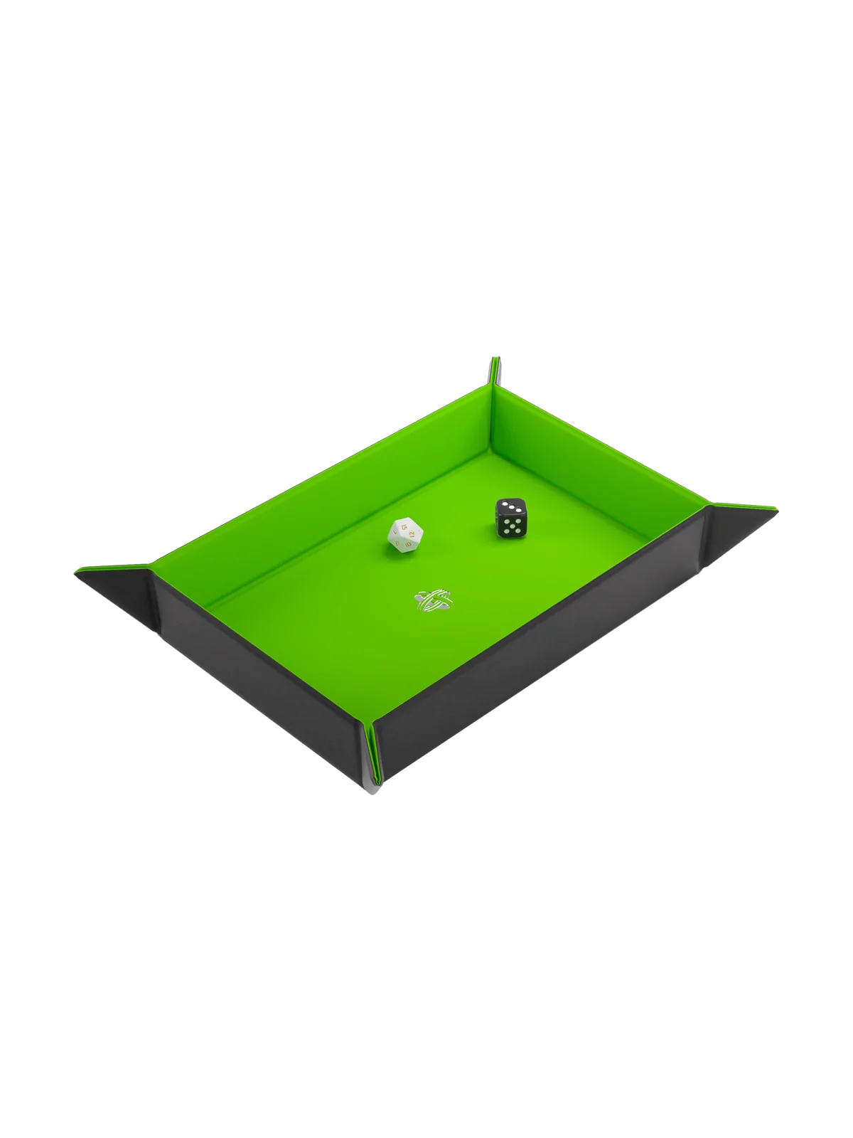 Magnetic Dice Tray Rectangular Black/Green de Gamegenic en Otros | La Cueva Roja