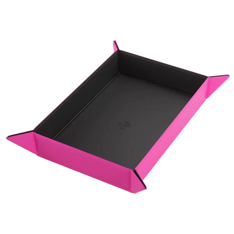 Magnetic Dice Tray Rectangular Black/Pink de Gamegenic en Otros | La Cueva Roja