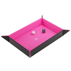 Magnetic Dice Tray Rectangular Black/Pink de Gamegenic en Otros | La Cueva Roja