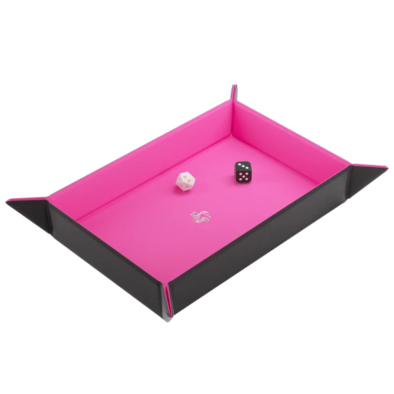 Magnetic Dice Tray Rectangular Black/Pink de Gamegenic en Otros | La Cueva Roja