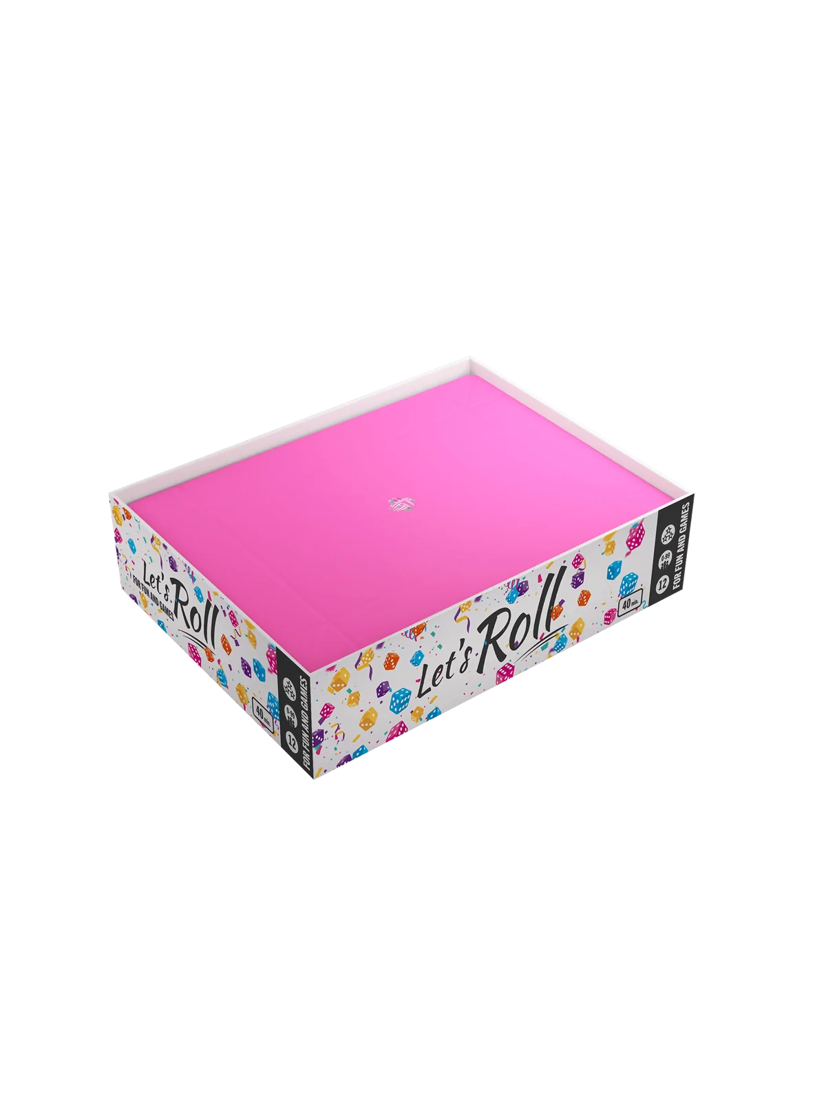 Magnetic Dice Tray Rectangular Black/Pink de Gamegenic en Otros | La Cueva Roja