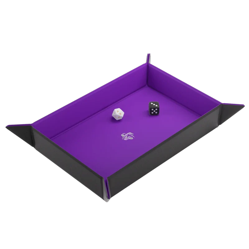 Magnetic Dice Tray Rectangular Black/Purple de Gamegenic en Otros | La Cueva Roja