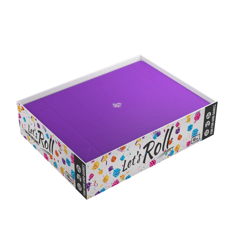 Magnetic Dice Tray Rectangular Black/Purple de Gamegenic en Otros | La Cueva Roja