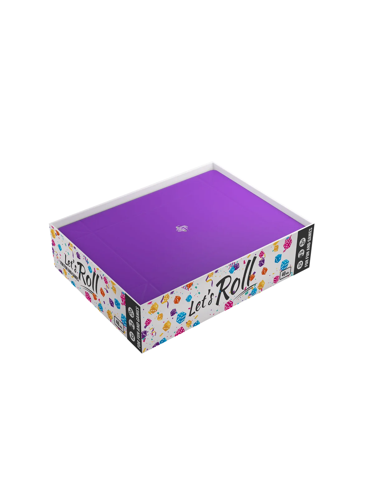 Magnetic Dice Tray Rectangular Black/Purple de Gamegenic en Otros | La Cueva Roja