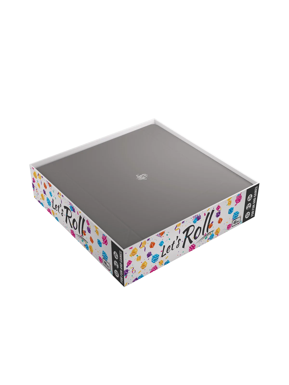 Magnetic Dice Tray Square Black/Gray de Gamegenic en Otros | La Cueva Roja