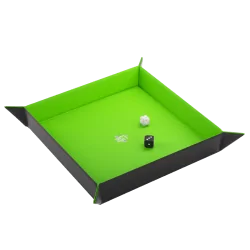 Magnetic Dice Tray Square Black/Green de Gamegenic en Otros | La Cueva Roja