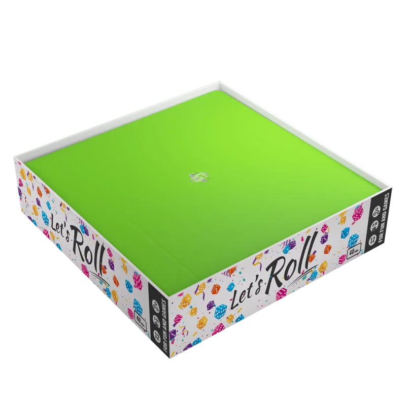 Magnetic Dice Tray Square Black/Green de Gamegenic en Otros | La Cueva Roja