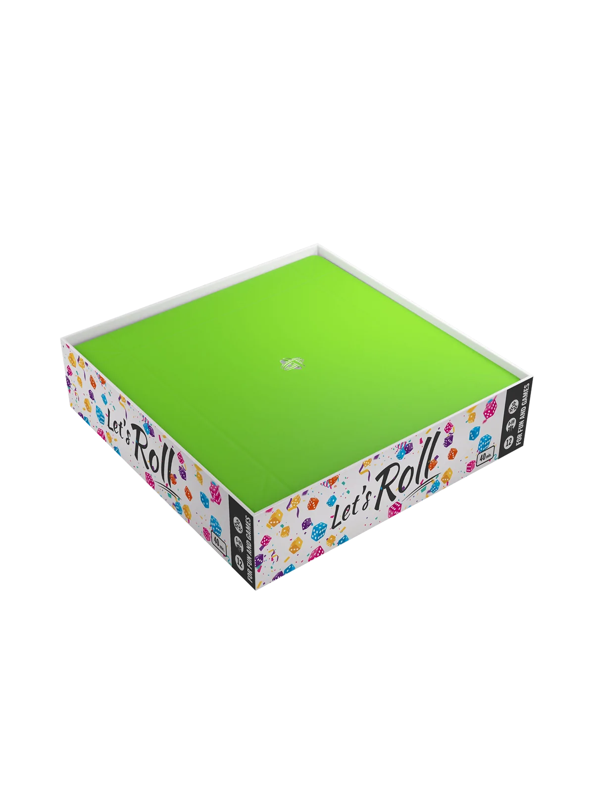 Magnetic Dice Tray Square Black/Green de Gamegenic en Otros | La Cueva Roja