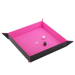 Magnetic Dice Tray Square Black/Pink de Gamegenic en Otros | La Cueva Roja