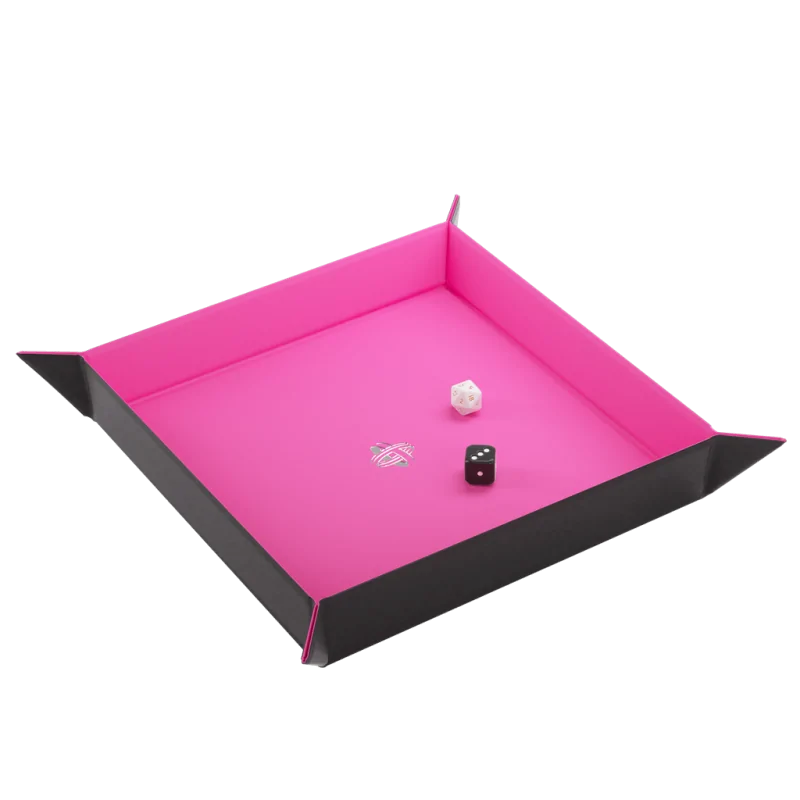 Magnetic Dice Tray Square Black/Pink de Gamegenic en Otros | La Cueva Roja