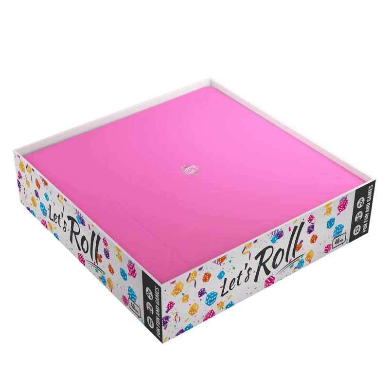 Magnetic Dice Tray Square Black/Pink de Gamegenic en Otros | La Cueva Roja