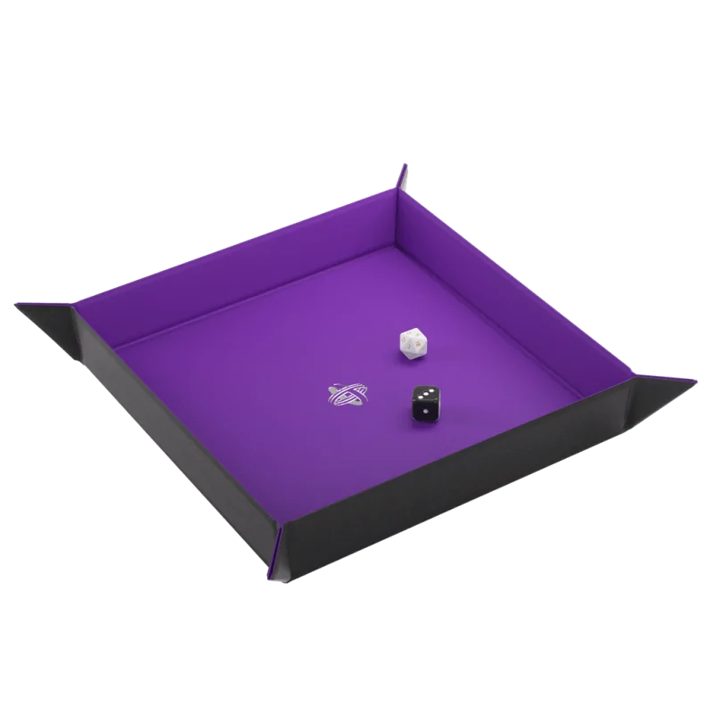 Magnetic Dice Tray Square Black/Purple de Gamegenic en Otros | La Cueva Roja