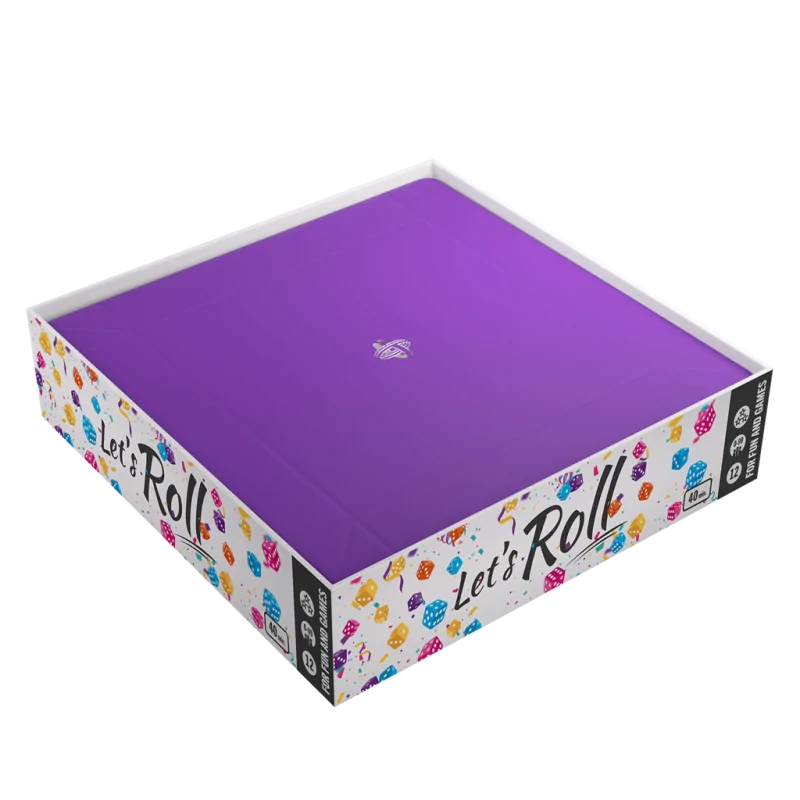 Magnetic Dice Tray Square Black/Purple de Gamegenic en Otros | La Cueva Roja