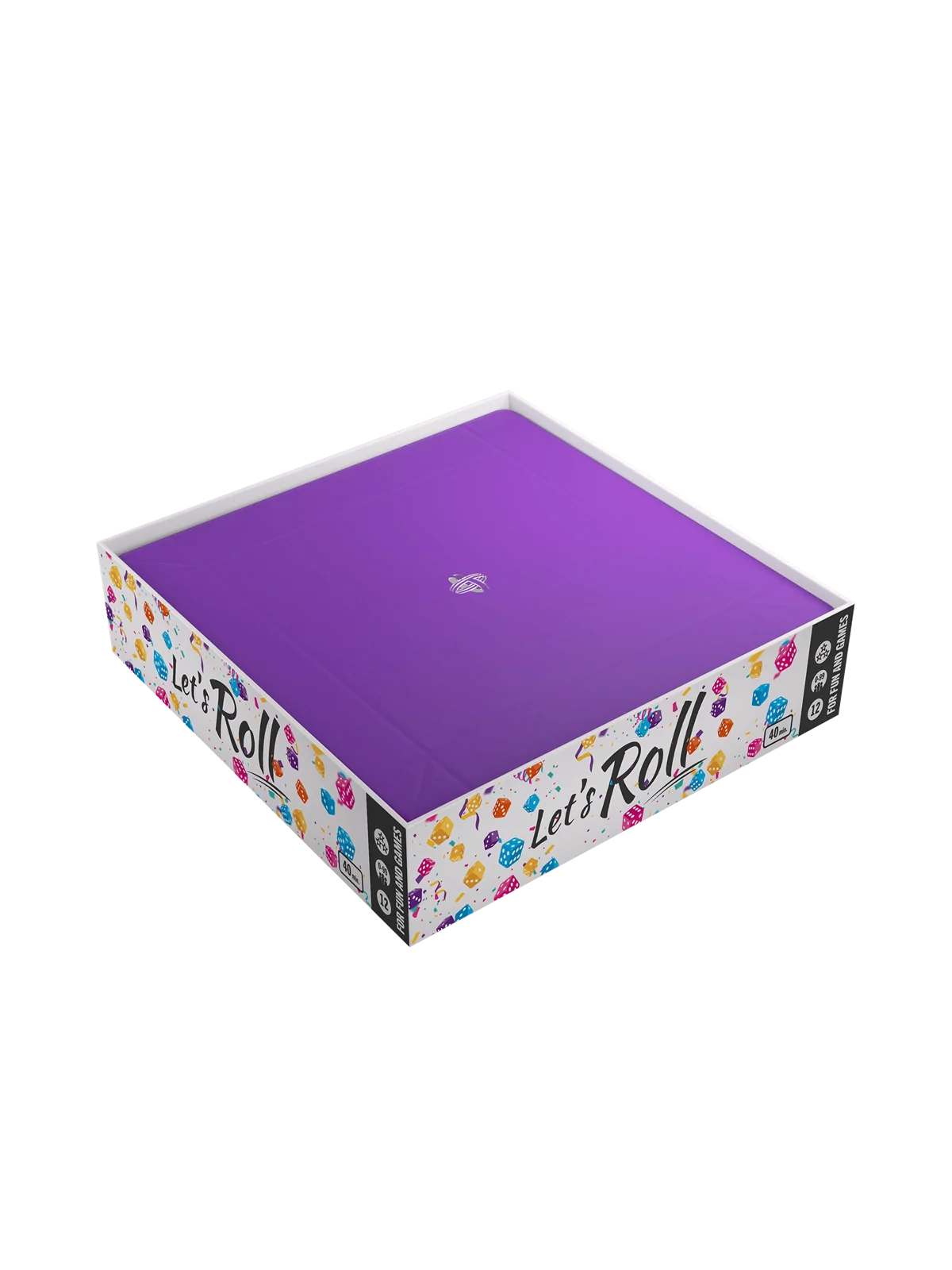 Magnetic Dice Tray Square Black/Purple de Gamegenic en Otros | La Cueva Roja